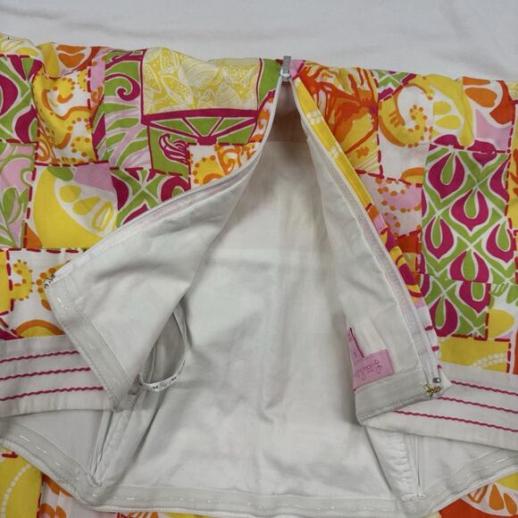 Lilly Pulitzer Size 12 Strapless Bowen Dress Happiest Hour Sun Beach Vacation - Picture 6 of 11